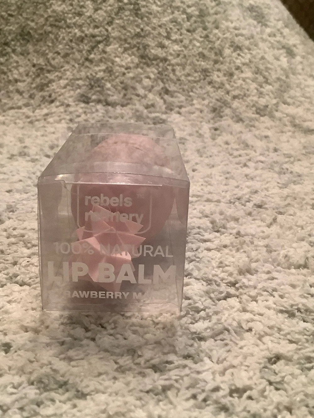 Rebels Refinery Pink Pineapple Lip Balm Flavored Strawberry Mango NWT %100 natur